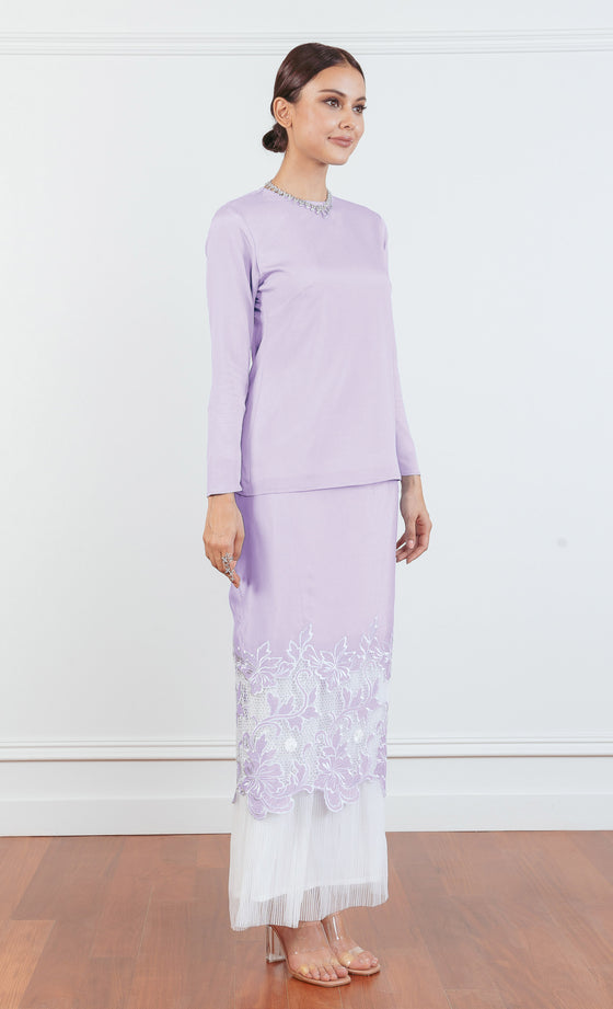 Refresh Embroidery Kurung 2.0 in Lilac
