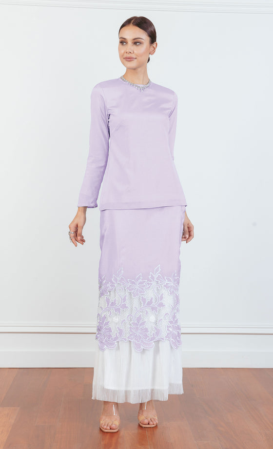 Refresh Embroidery Kurung 2.0 in Lilac