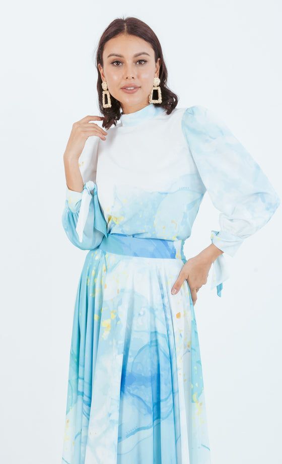 Carrie Top in Turquoise