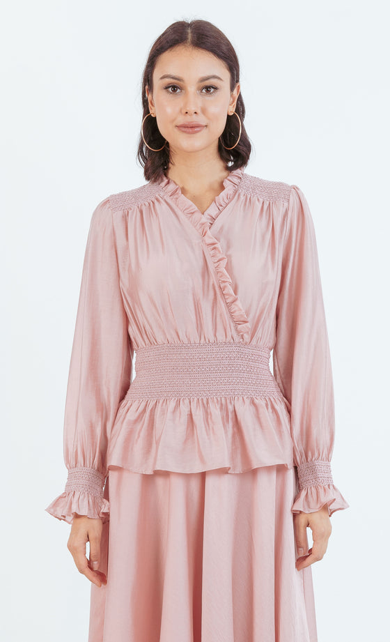 Juliet Top in Blush Pink