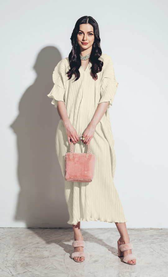 Miss Democracy Dress in Cream